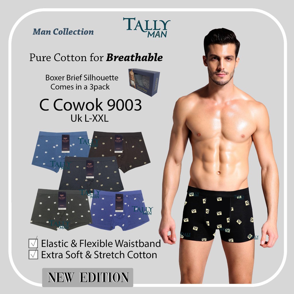 {1biji} Cd Pria TallyMan 9003 Motif | Celana Dalam Pria | Boxer Cowok Dewasa |tp