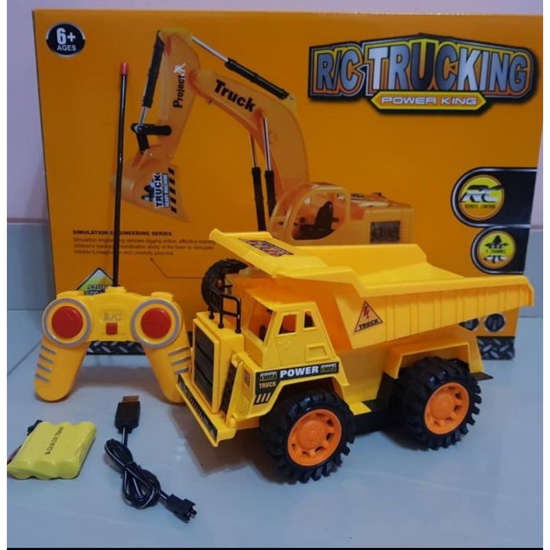 Mainan Remote Control Mobil Dump Truk - RC Car Truk Dump