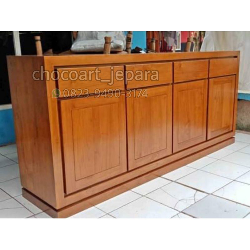 Bufet Meja TV Minimalis Jati Jepara by chocoart jepara / bedside minimalis / meja tv jati jepara