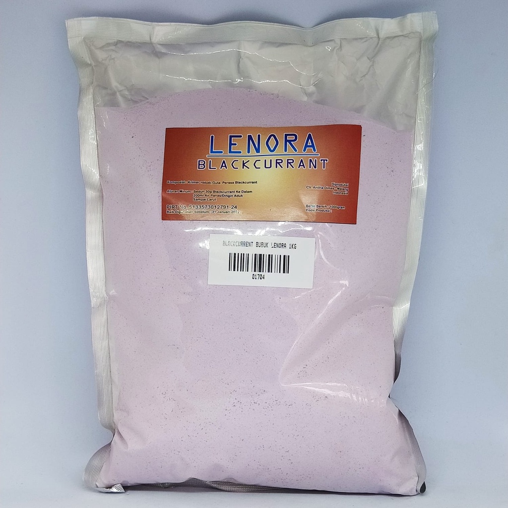 

Bubuk Minuman Blackcurrent/ Bubuk Minuman Blackcurrant Lenora 1kg