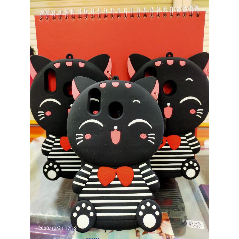 case boneka kucing Samsung M20