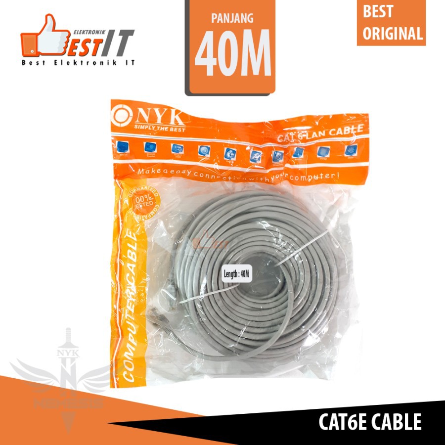 Kabel lan cat 6 Cable UTP Length 40 m NYK