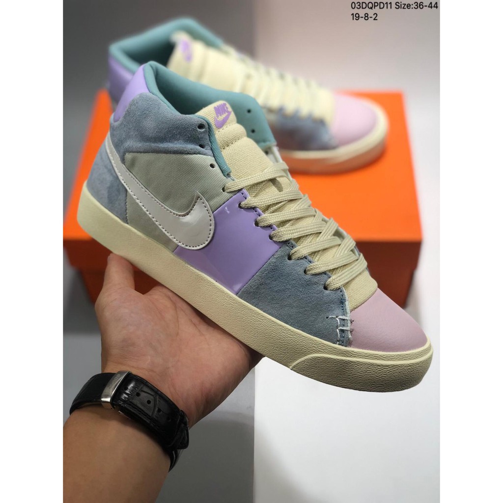 nike blazer royal easter on feet