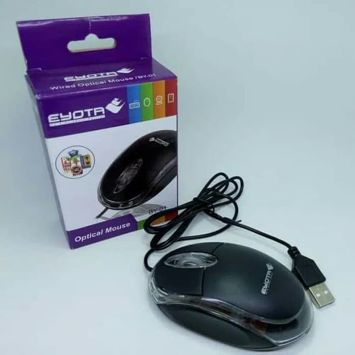 Mouse USB Eyota lampu usb BY-01 Mouse kabel murah berkualitas / MOUSE USB LAMPU