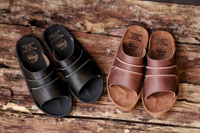 SANDAL KULIT PRIA CEVANY TAIM BLACK BROWN TAN KULIT SAPI ASLI ORIGINAL HANMADE