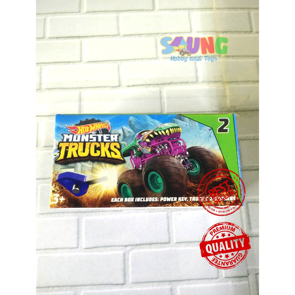 HOTWHEELS MONSTER TRUCK MINI KECIL INCLUDE POWER KEY PELONTAR - HOT WHEELS TRCUK MINI