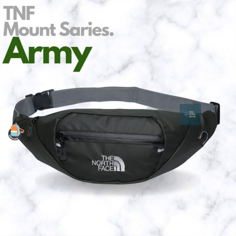 Tas Pinggang TNF Pria Waterproof Waist Bag Hezel Pria Anti Air Anti Sobek