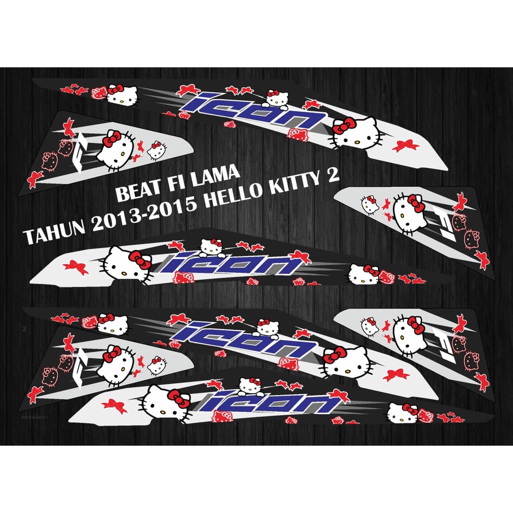 STIKER STRIPING DECAL BEAT FI LAMA TAHUN 2013-2015 HELLO KITTY 2