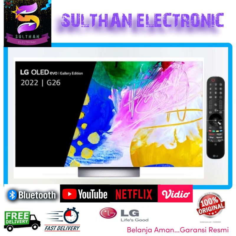 LG OLED EVO 65G2PSA SMART TV 65 INCH AI 9GEN5 UHD 4K DOLBY VISION 65G2