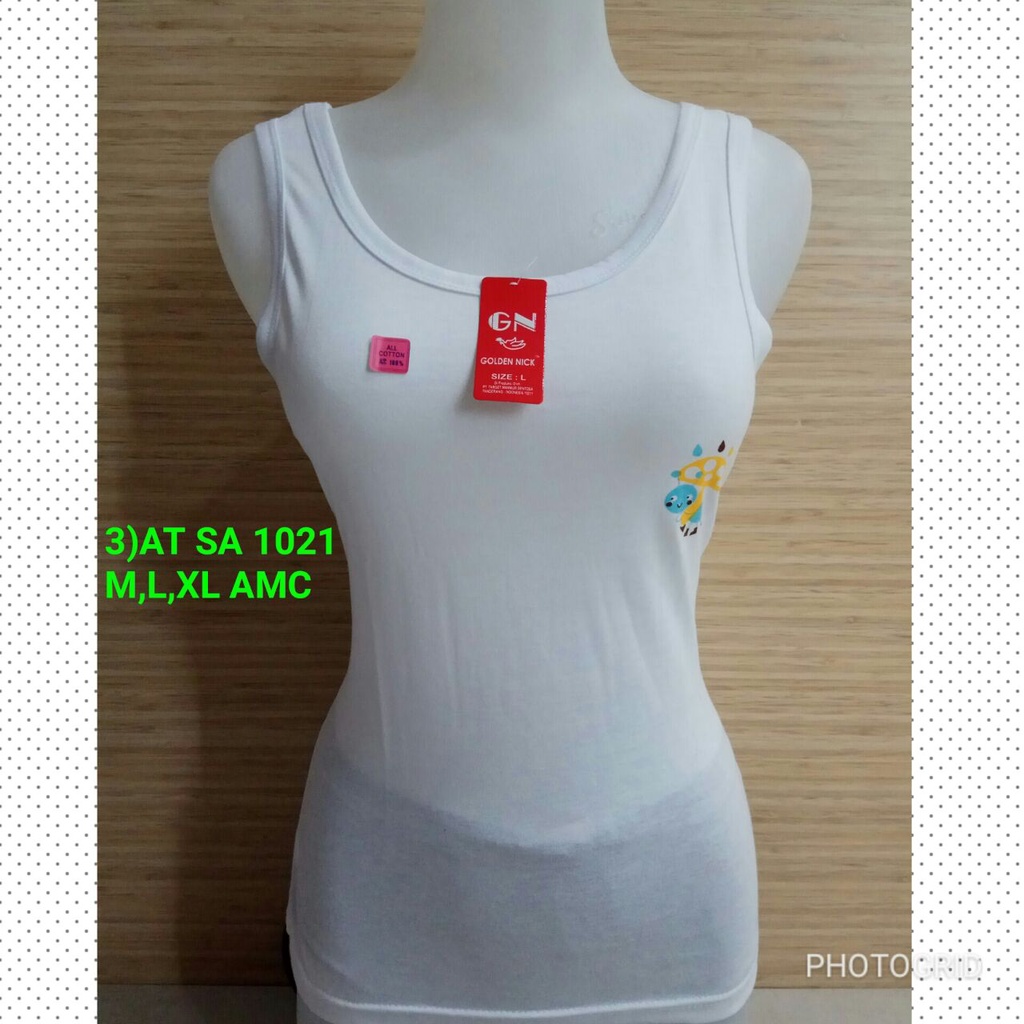 Singlet Wanita Golden Nick 1021 Sablon Tali Besar | Kaos Dalam Cewek Dewasa |jx