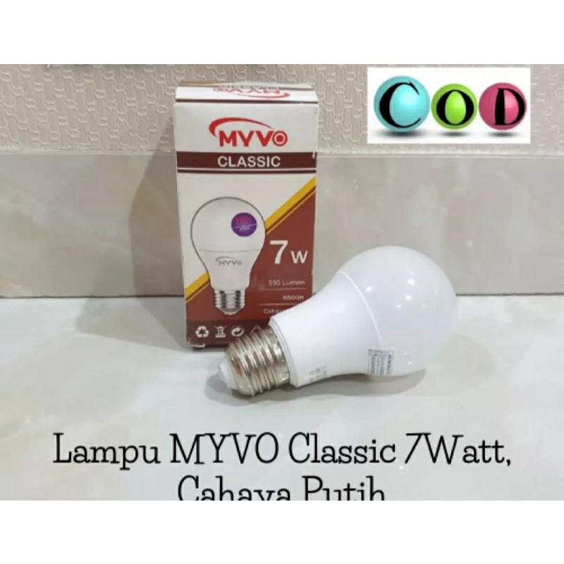 Lampu Led myvo Clasik 7 watt / SNI / Berkualitas / Sudah Pasti terang