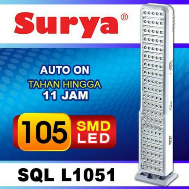 SURYA Lampu Emergency LED SQL L1051 - Lampu Darurat