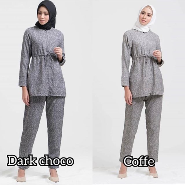 Amanda Set ( Blouse+Pants) by Comfortable Hijab