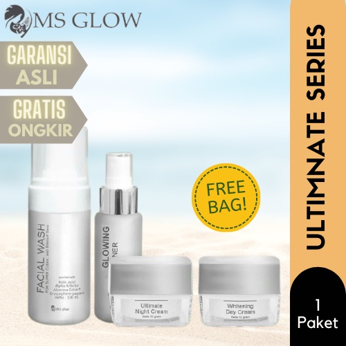 Termurah Garansi Original FREE ONGKIR  MS GLOW Paket Ultimate Series Basic Skincare Mengatasi Masala
