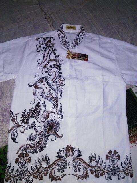 Bswart Batik Hrb026 Kenongo Hem Pendek Padi Pekalongan M L Xl Batik Pria Murah Modern Grosir