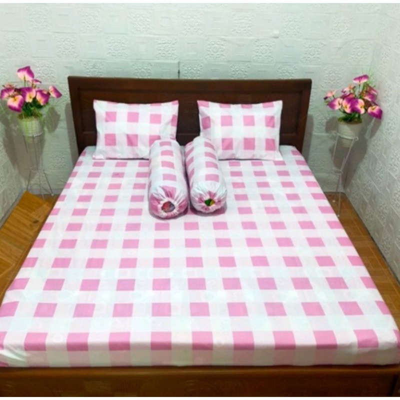 (Beli 2 ongkir ekonomis) Sprei single aesthetic kotak