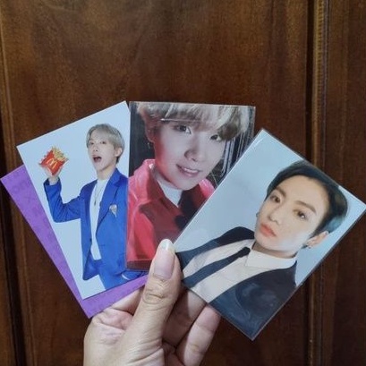 BTS Merch Mini Photocard PC Official BBC Bangbangcon Powerbank MOTS One Backpack McDonald's McD - J-Hope / Hobi, Suga / Yoongi, Jungkook