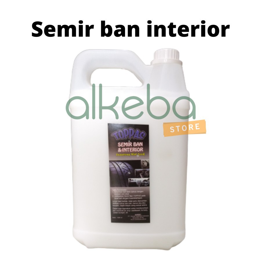 Toppas semir ban dan interior pengkilap ban Kemasan Galon 5 Liter