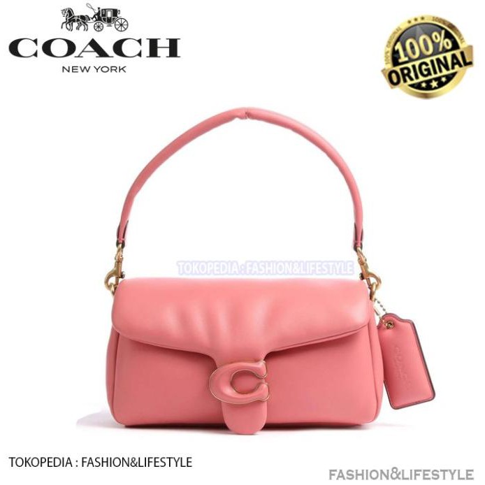 promo baru| Tas COACH Tabby Pillow Shoulder Bag 26 Taffy Pink ORIGINAL 100% |Shoulder Bag Wanita