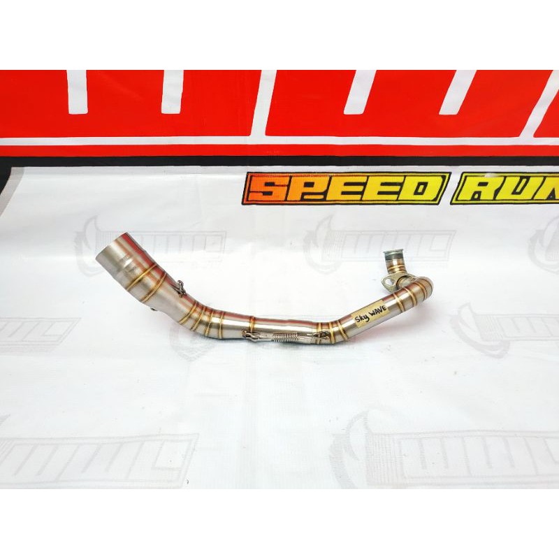 Leheran knalpot racing Suzuki SKYWAVE full stainless