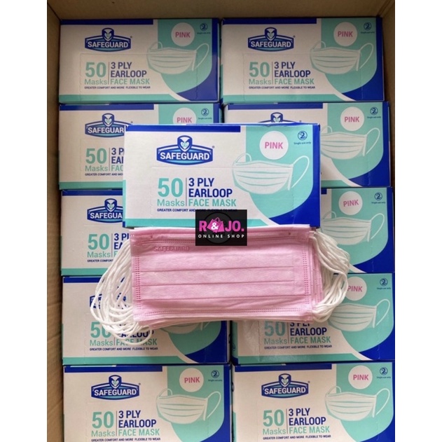 Masker SafeGuard earloop 3ply by isi 50 pcs