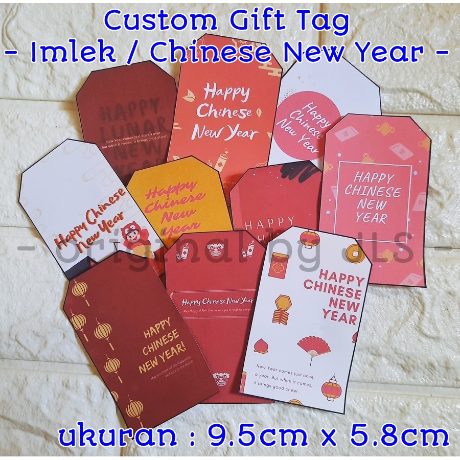 

TAG SINCIA KARTU UCAPAN-GIFT TAG IMLEK-CHINESE NEW YEAR