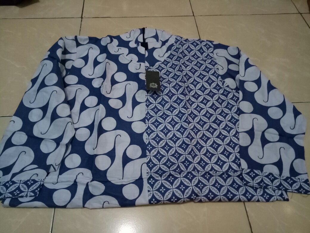 M-l-xl-xxl Batik Tunik Wanita Asj Sa Hrb026 Kenongo Pekalongan Sogan Tulis