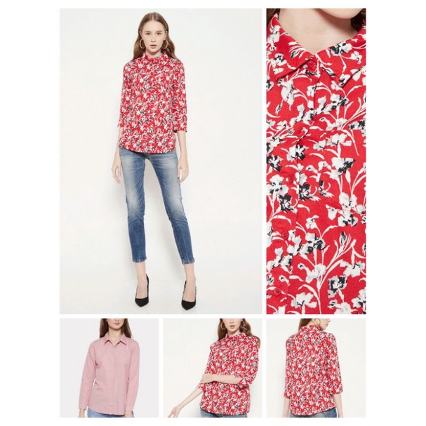 kemeja Ako original motif bunga