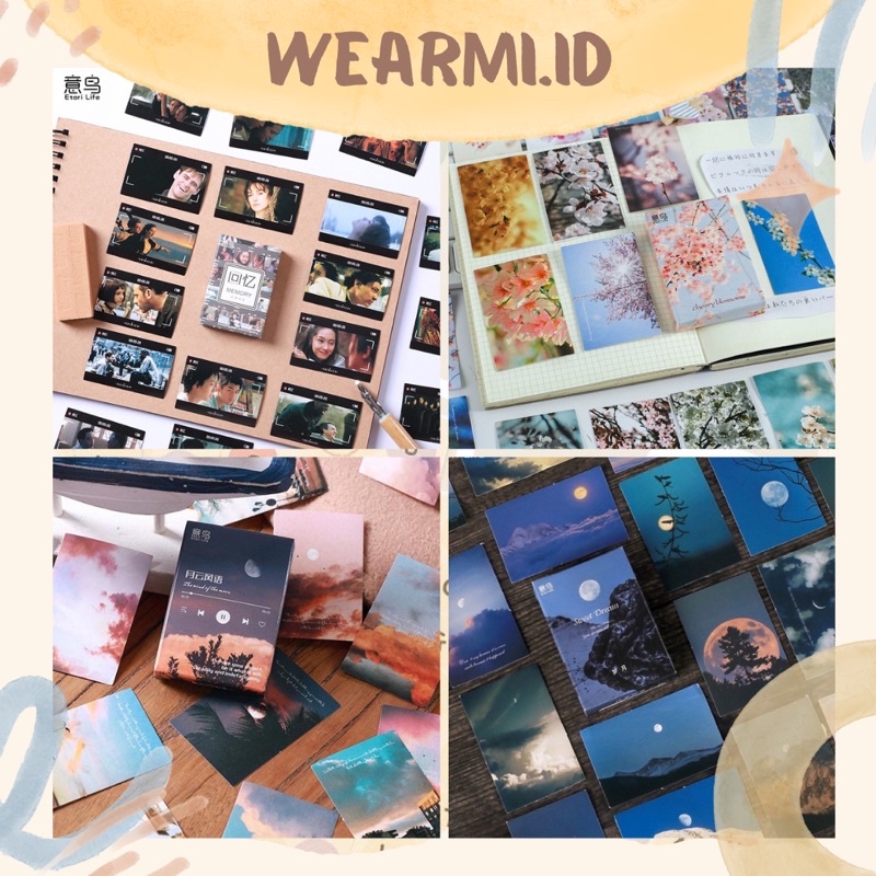 

30 pcs Sticker Box Sky The Wind of The Moon Movie Sakura Aesthetic Jurnal Bujo DIY Scrapbookz