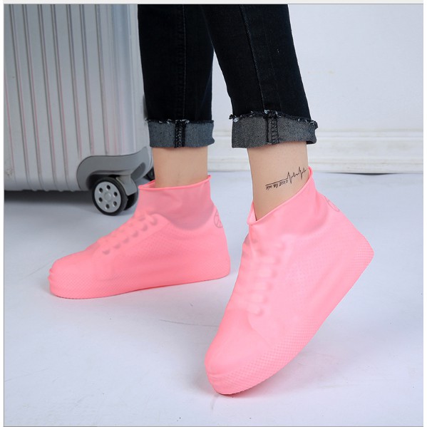 WSDLC Cover Shoes Cover Sepatu Anti Air Hujan Waterproof Pelindung Sepatu-6