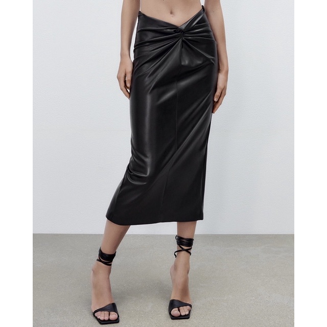 Zara leather skirt