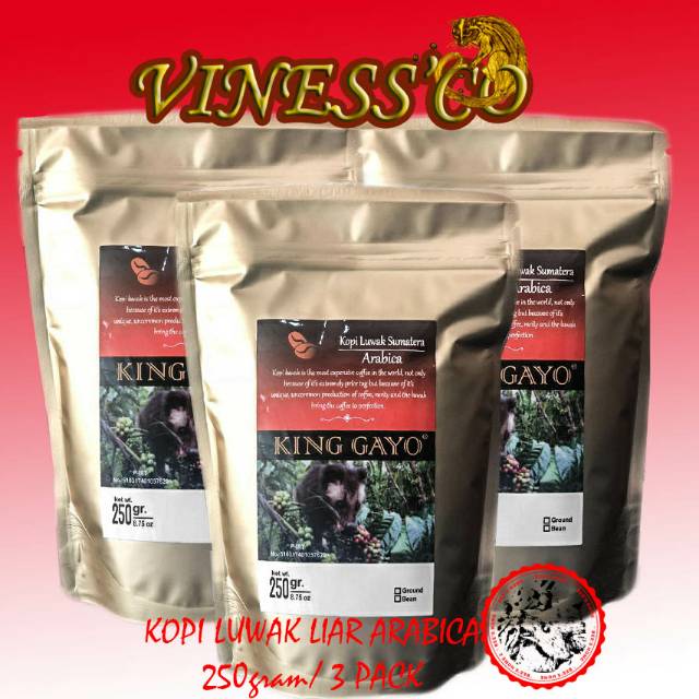 

Kopi Luwak Liar King Gayo Arabica 750gram