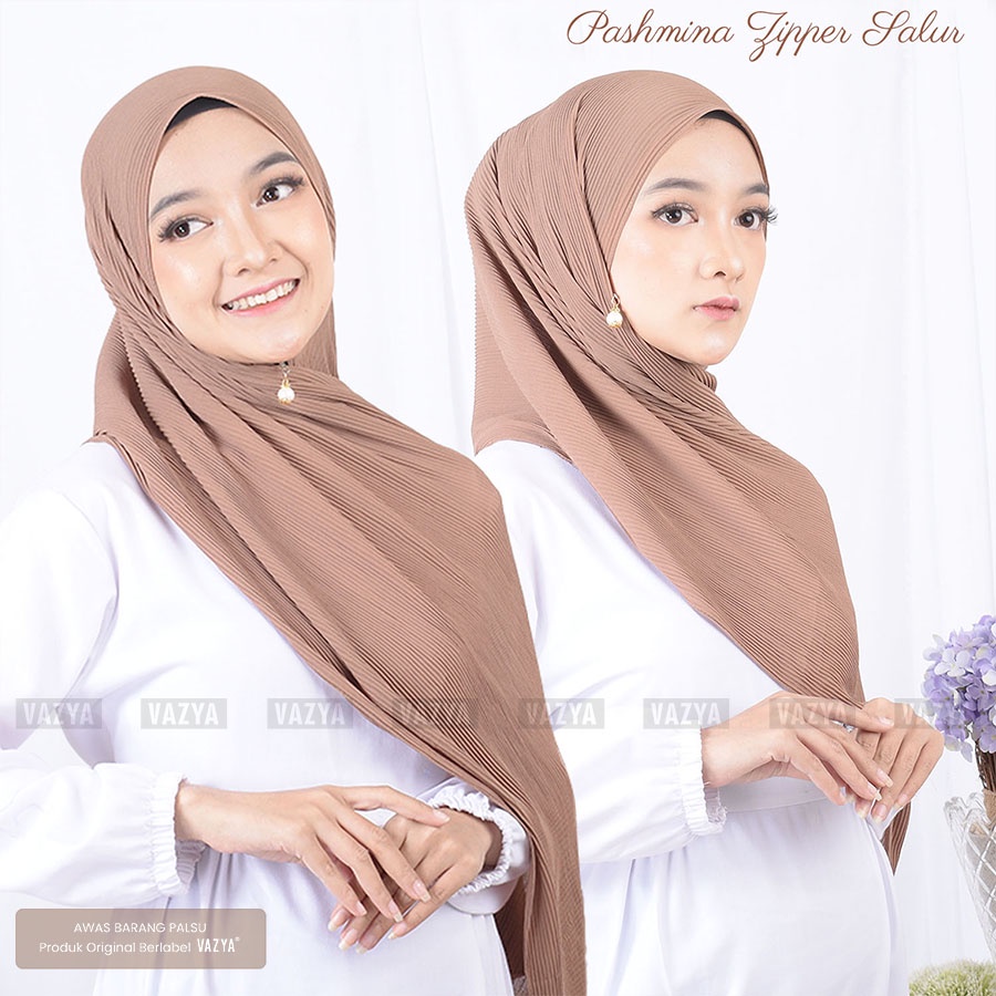 Pashmina Plisket Zipper