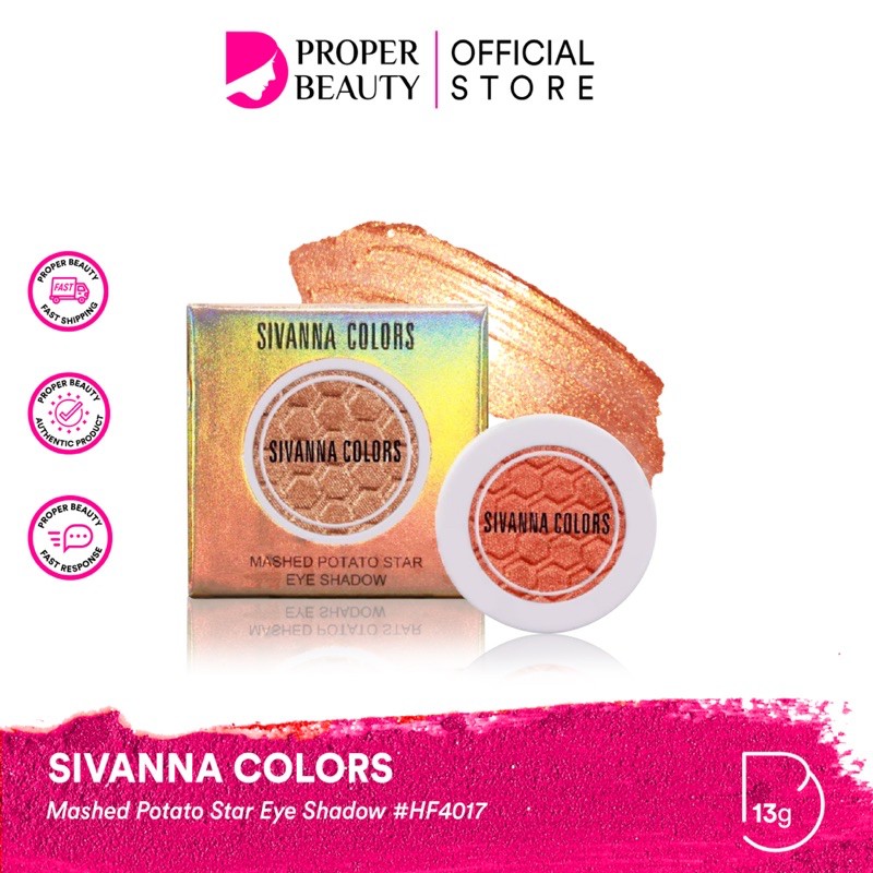 SIVANNA COLORS Mashed Potato Star Eye Shadow #HF4017 Thailand / Eyeshadow / Metalic / Glowing