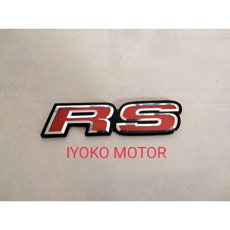 emblem RS logo RS Honda jazz original