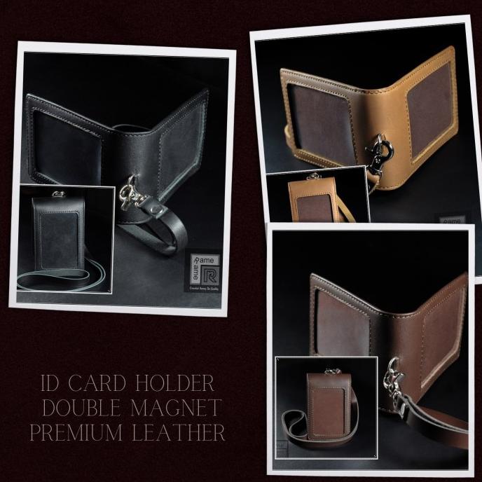

[[COD]] Id Card Holder Magnet Kulit Asli Brown PROMO Kode 769