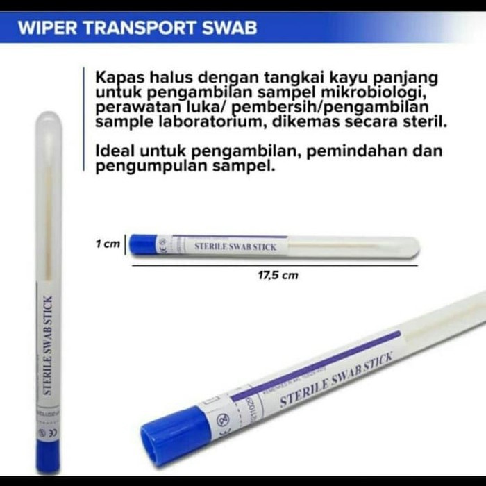 Transport swab Nesco/cutton swab/kapas lidi steril