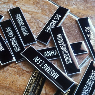 Name Tag Akrilik Peniti Resin Shopee Indonesia