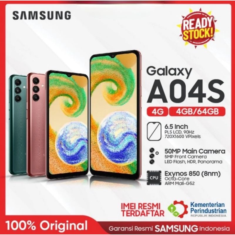 Samsung Galaxy A04S 4/64 Garansi Resmi