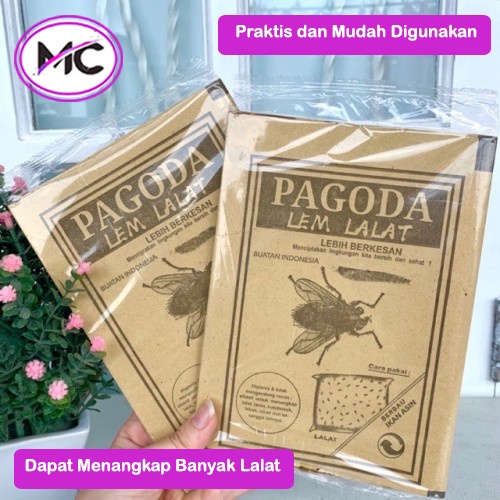 Lem Lalat Kertas Super Lengket Ampuh Praktis 10 Lembar Pembasmi Hama Kecoa Cicak Kutu Busuk Laron