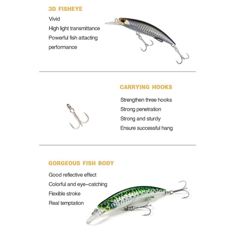 Top Mengambang Ikan Kecil Umpan Multicolor Tackle Bermanfaat Musim Dingin Memancing Umpan Casting Panjang