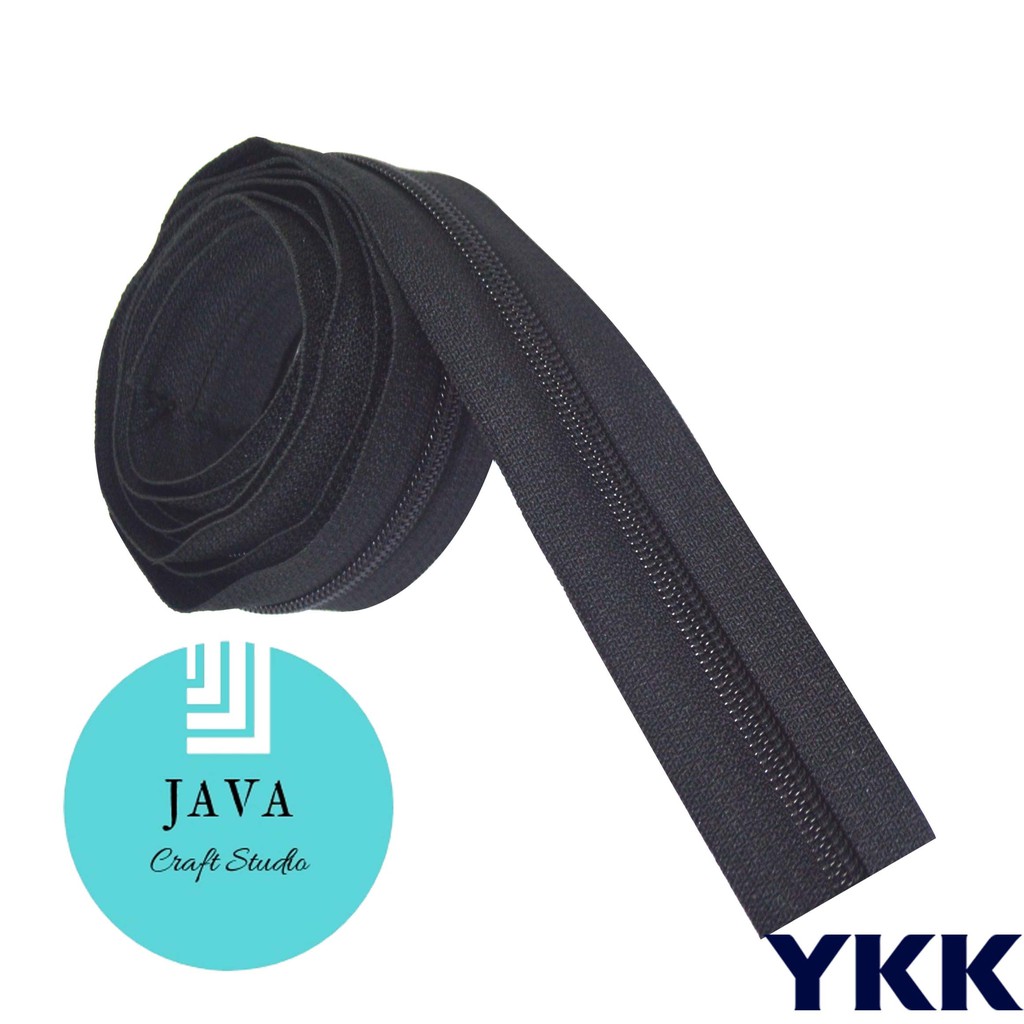 DAUN RESLETING COIL YKK METERAN NO 5 HITAM YKK 5 CH HITAM