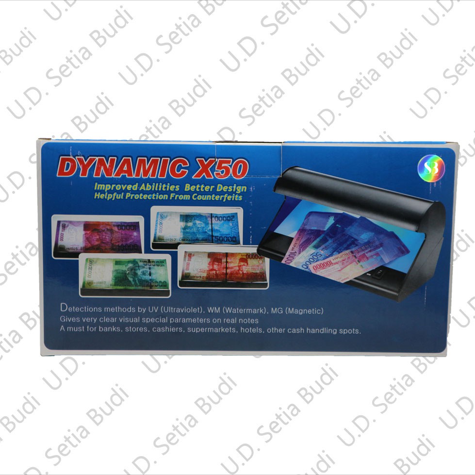 Mesin Detektor Uang Palsu DYNAMIC X50 Asli dan Bergaransi