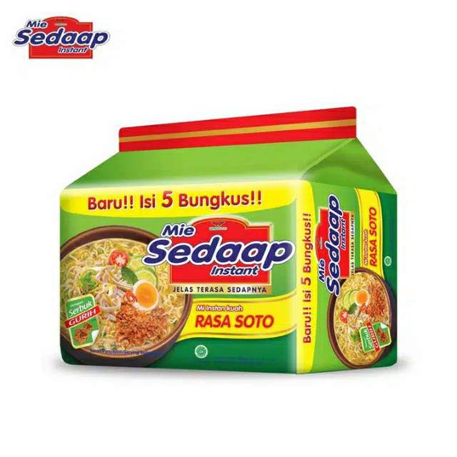 

MIE SEDAAP RASA SOTO 5's - Mi Sedaap Instan - Mi Soto - Shopee Mart