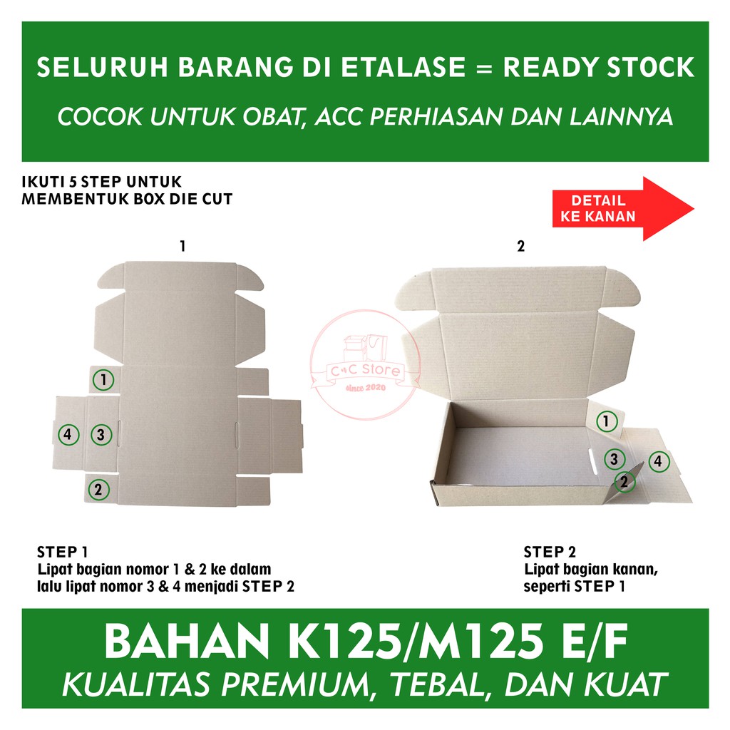 Kardus Box Karton Corrugated Polos Die Cut Uk 19x12x5-1