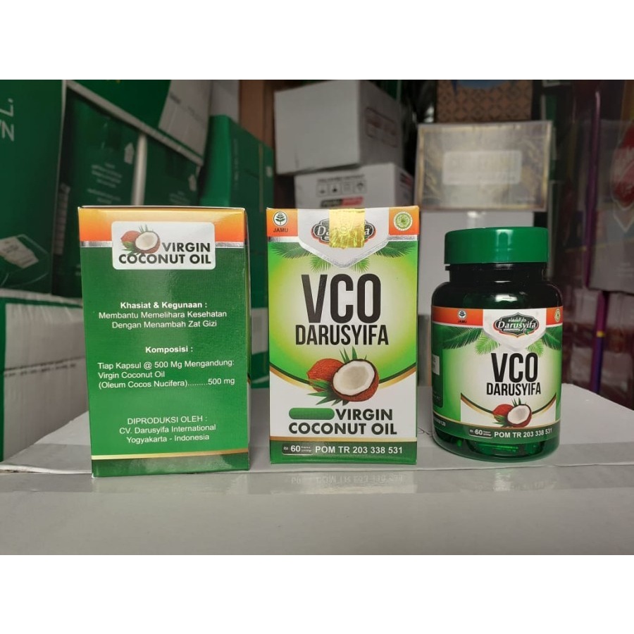 KAPSUL VCO DARUSYIFA 60 kapsul minyak VCO darusyifa legalitas BPOM - 60 KAPSUL