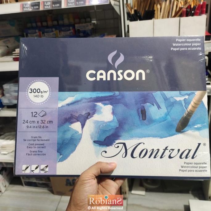 

Kertas Lukis / Kertas Cat Air - Canson Montval Uk. 24 X 32 Cm 300 Gsm