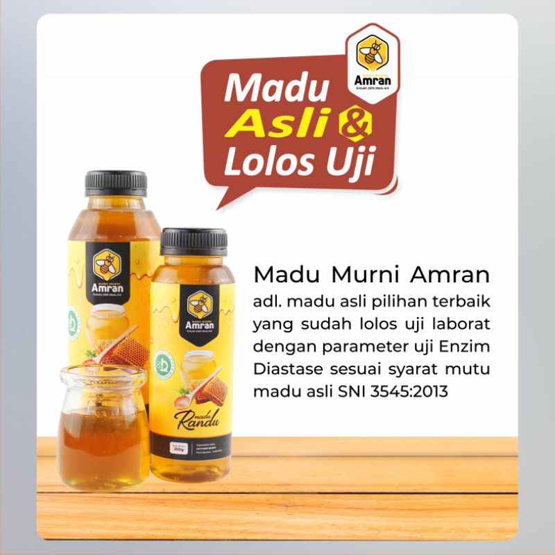 

Madu Murni AMRAN (apis melifera) 250 ml