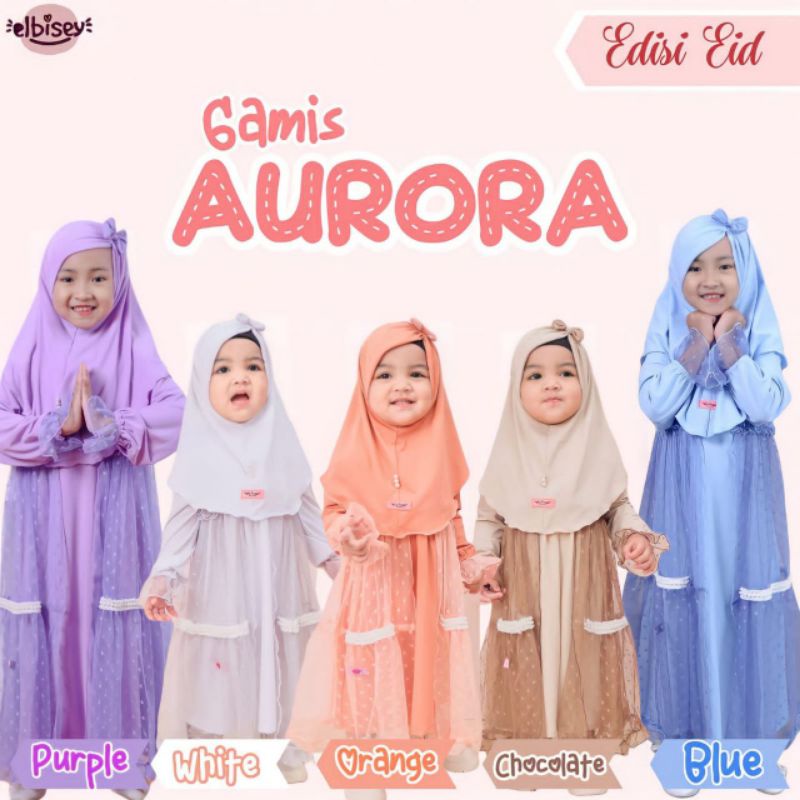 Gamis Aurora by Elbisey Gamis Anak Set Khimar