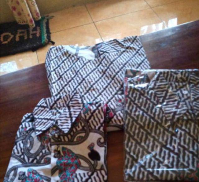 Batik Couple Keluarga Sania Ruffle Ori Ndoro Jowi Dnt Motif Morena
